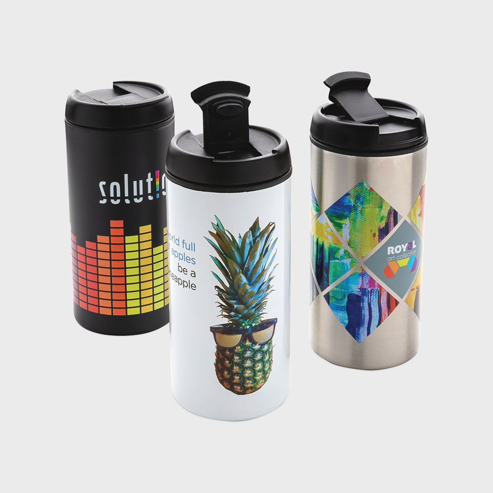 Taza térmica Metro RCS de acero inoxidable reciclado