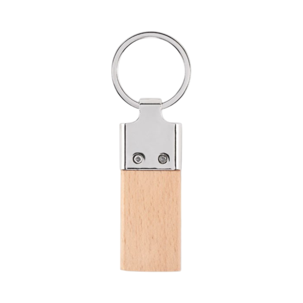 PDP - llavingkeyringwithrubberwood square #00000000 background