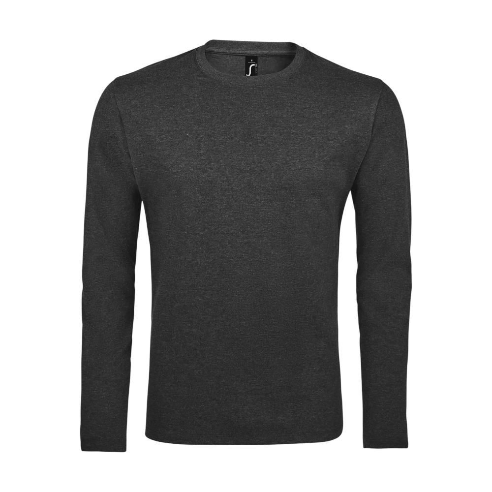 tshirtslongsleevesbasicsols charcoal melange