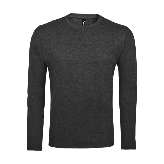 tshirtslongsleevesbasicsols charcoal melange