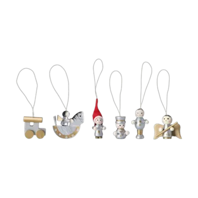 Wooden HELSINBORG Christmas Decoration Set