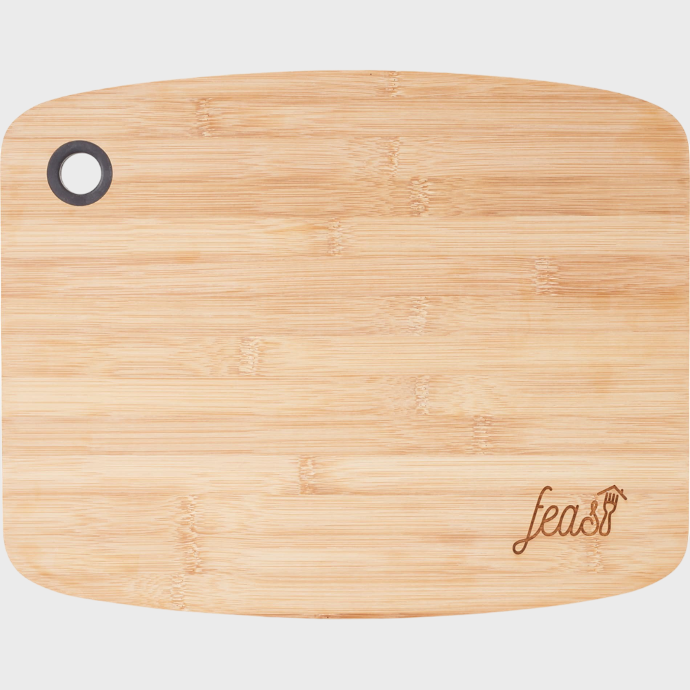 PDP - largebamboocuttingboardwithsiliconegrip square grey background