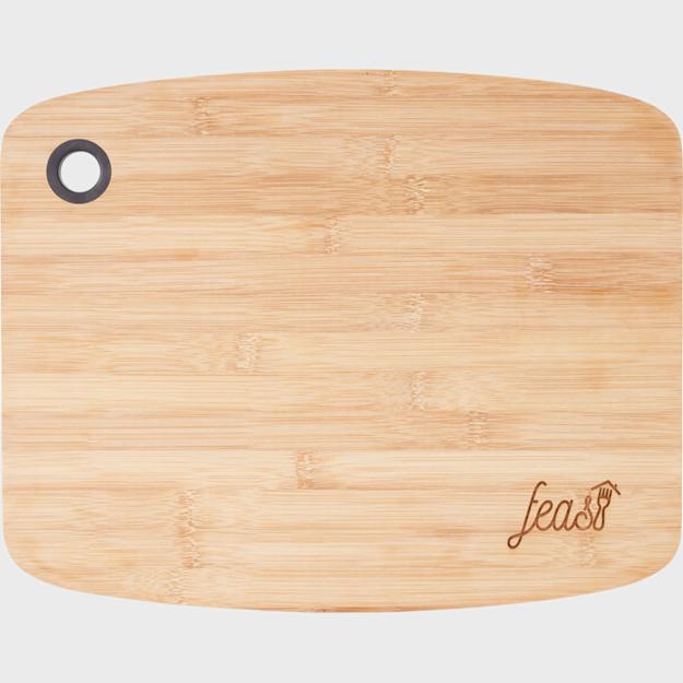 PDP - largebamboocuttingboardwithsiliconegrip square grey background