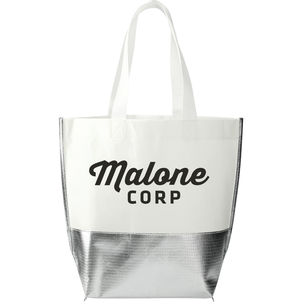 PDP - largelaminatedmetallicbottomtote square #00000000 background