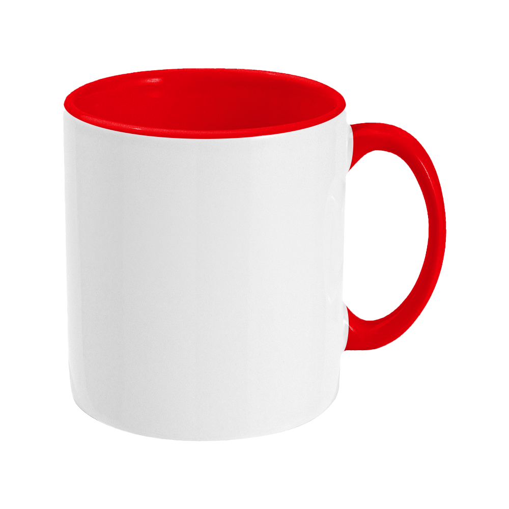 mugscoloredhandle colour red