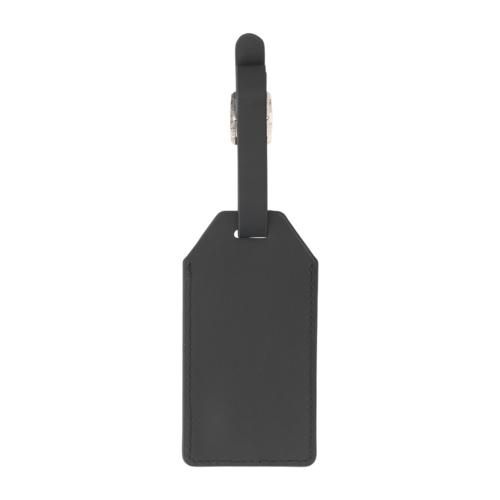 veganpineappleleatherluggagetag black
