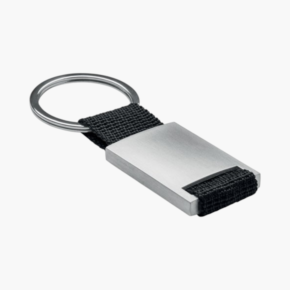PDP - techmetalrectangularkeyring square #F8F8F8 background