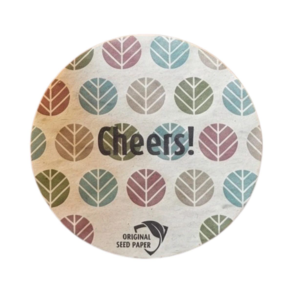Round Seed Paper Coaster 90 mm main image