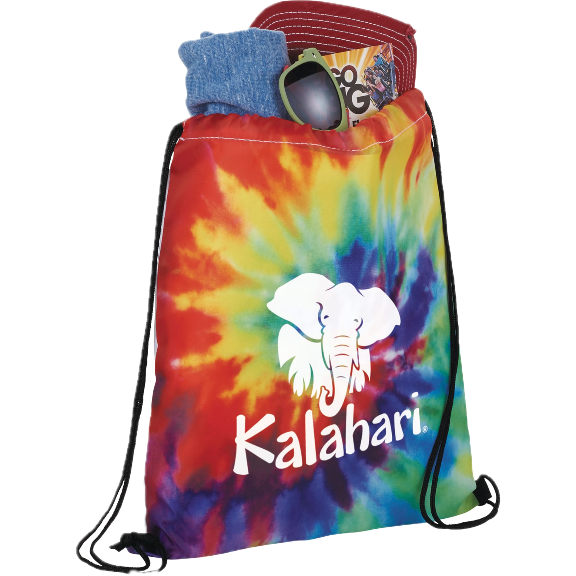 Tie Dye Drawstring Bag