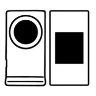 35 x 50 mm - Ø 30 mm - Retro e fronte