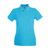ICON - fruitoftheloomladyfitpremiumpolo azure_blue