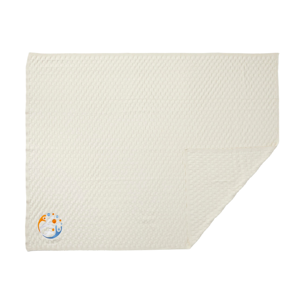 Basketweave Organic Cotton Blanket