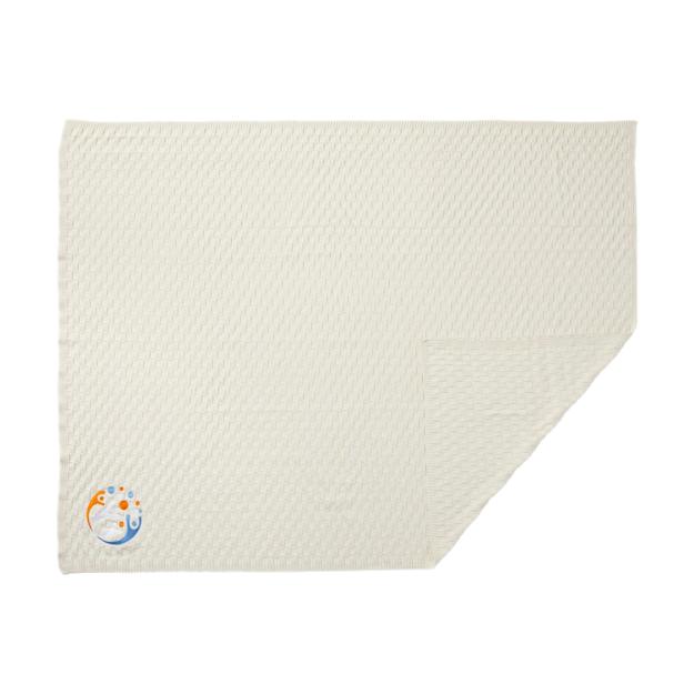 Basketweave Organic Cotton Blanket
