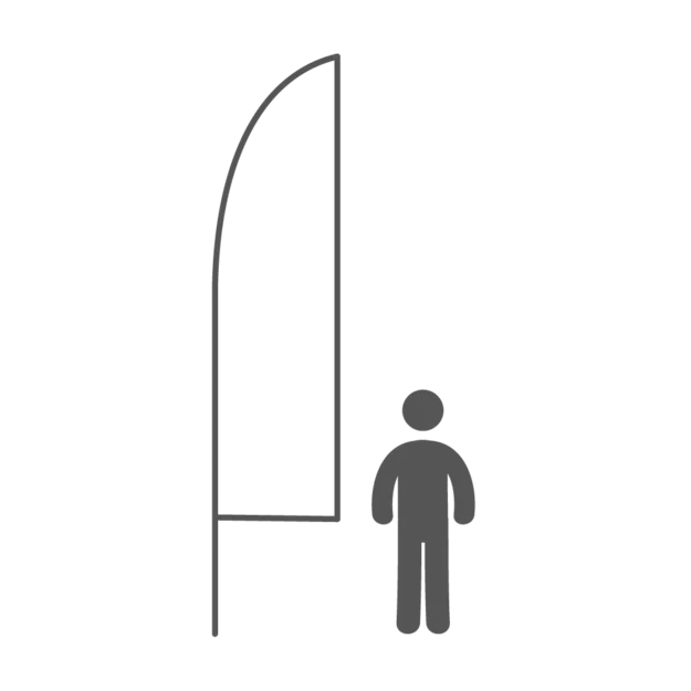 ICON featherflagsus2,8x13,2ft