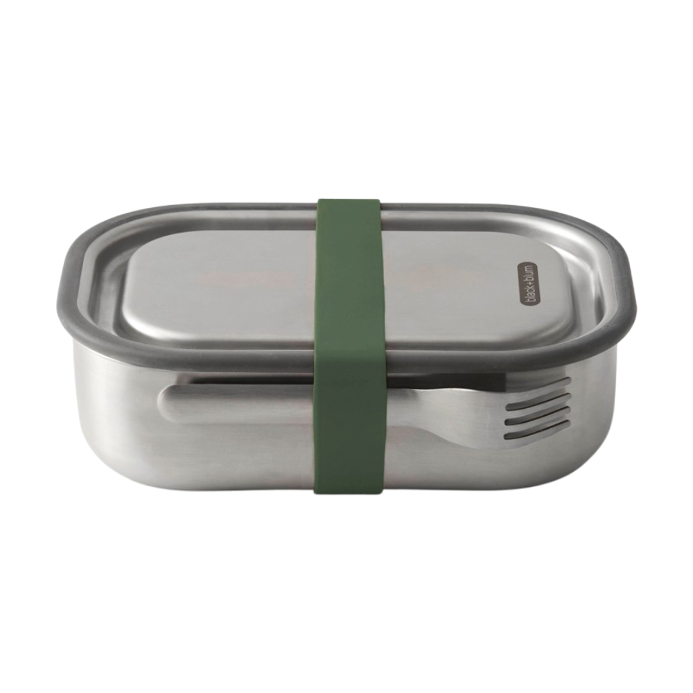 ICON - blackblumstainlesssteellunchboxlarge olive_green