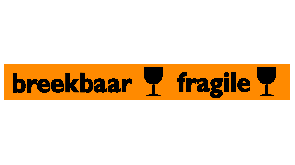 breekbaar fragile ORANGE