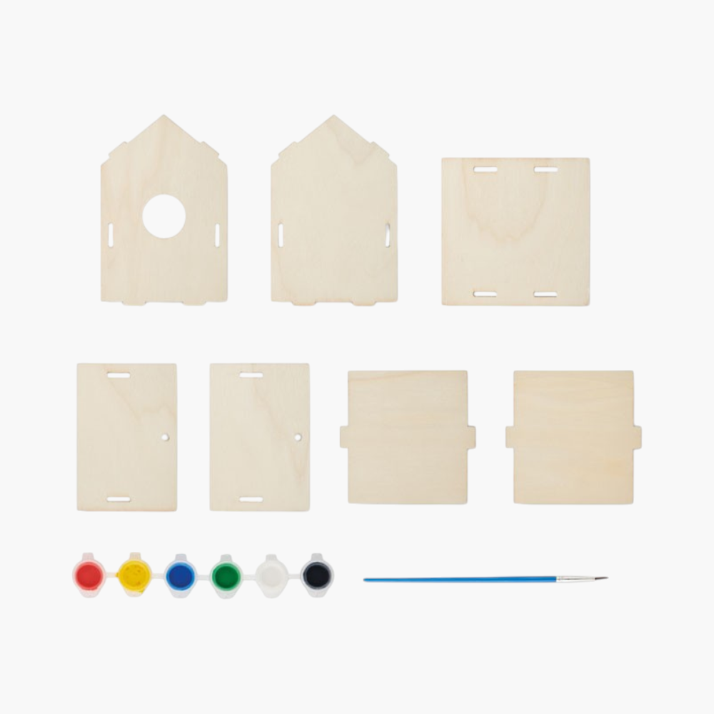 PDP - painthousediywoodenbirdhousekit square #F8F8F8 background