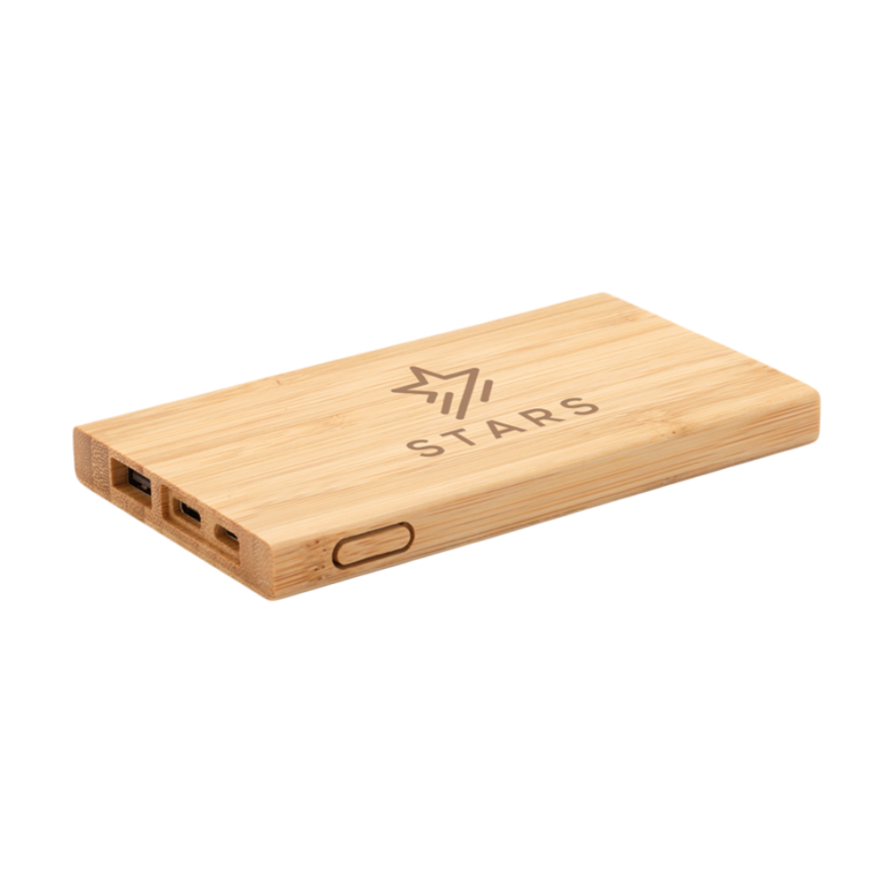 Powerbank bamboe 4000 mAh