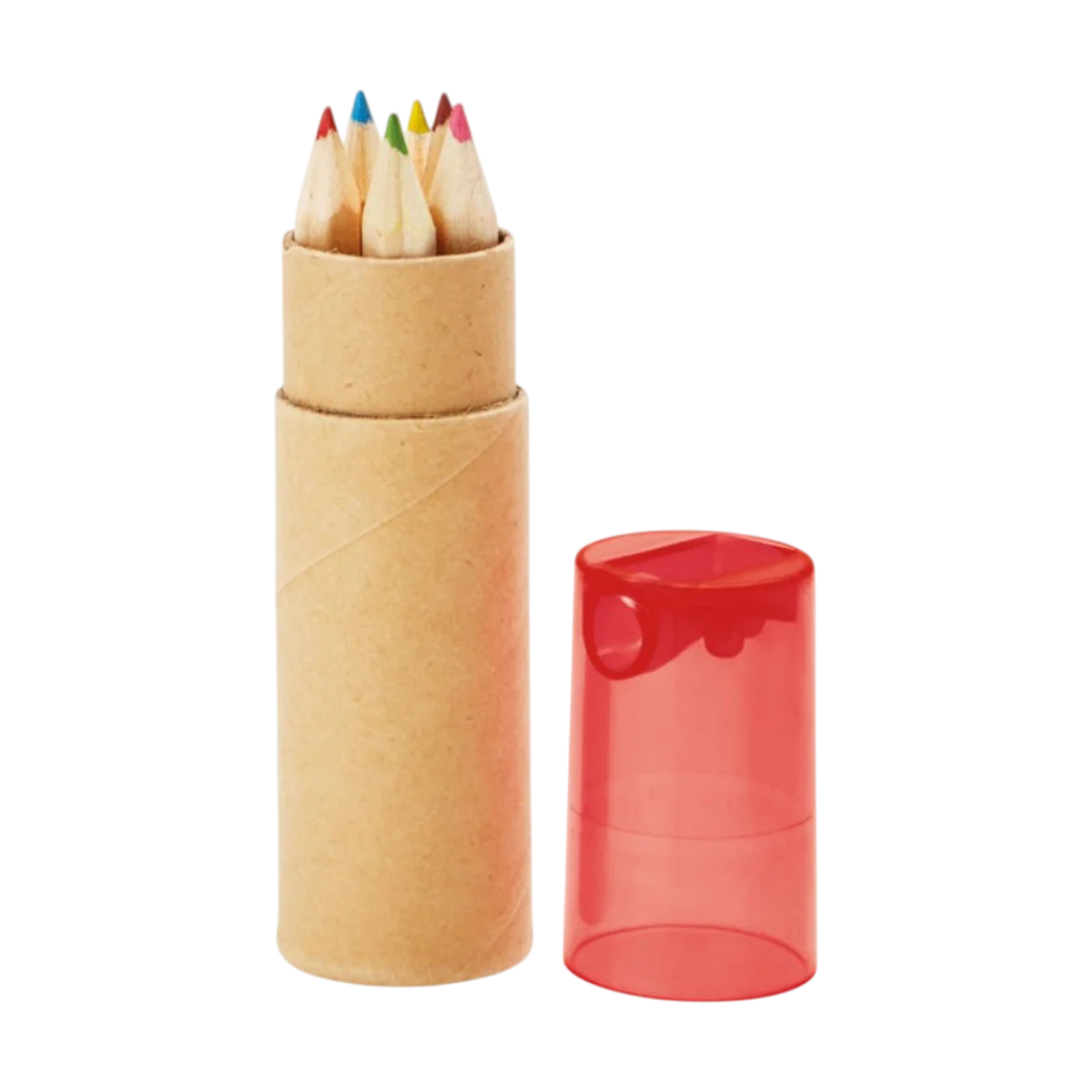 Set of 6 Colouring Pencils in Kraft Box main image