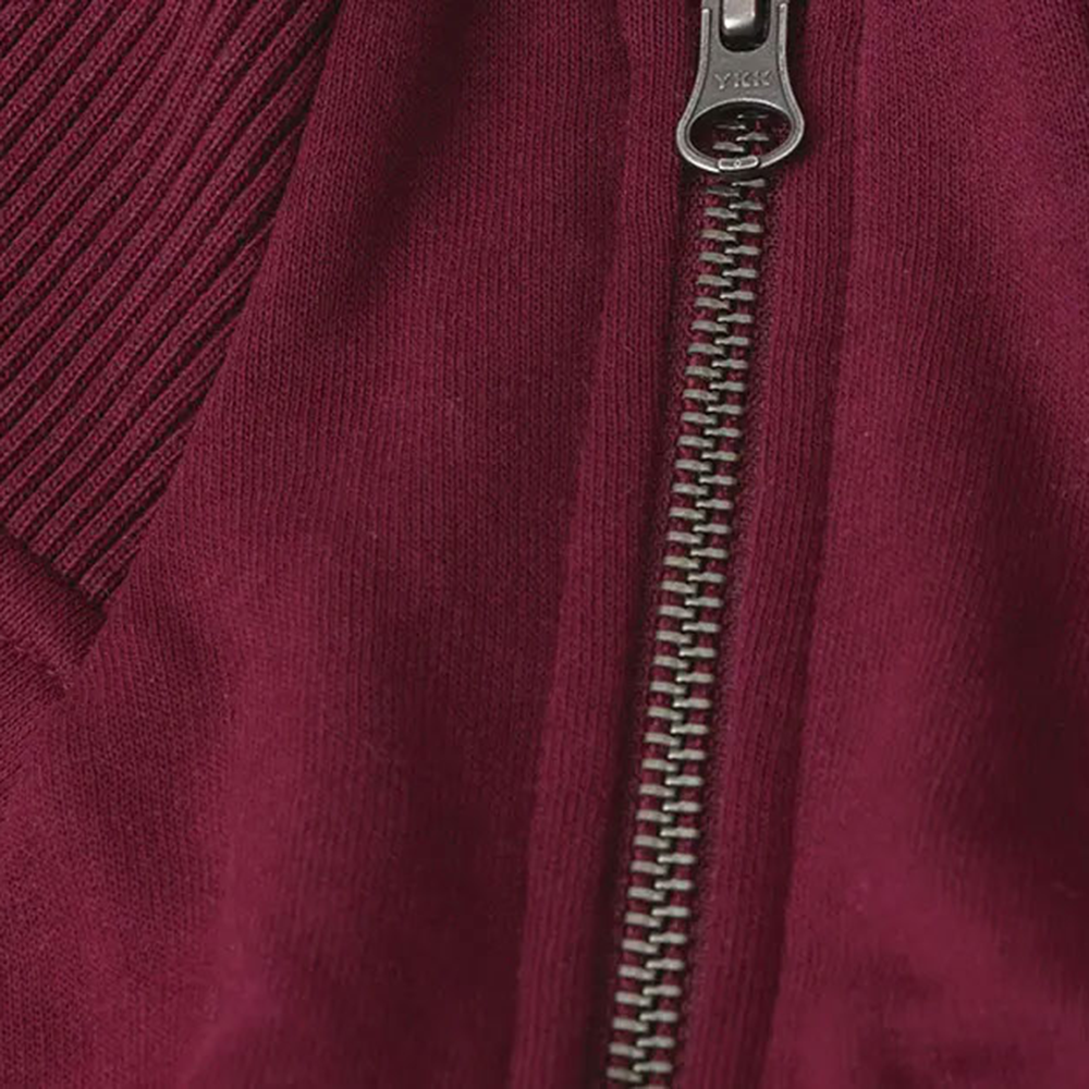 Women Sweat Cardigan Zip - collar macro