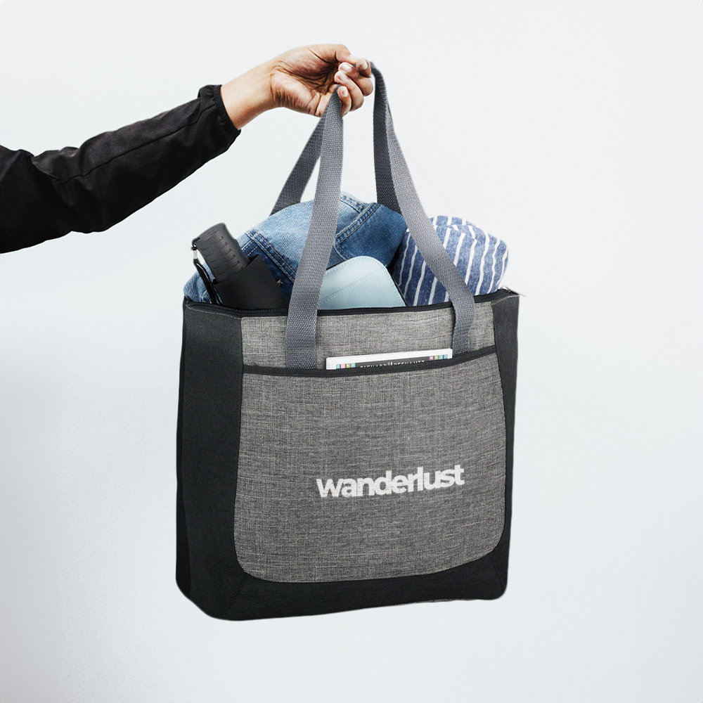 reclaimtwotonerecycledzipperedtote Setting