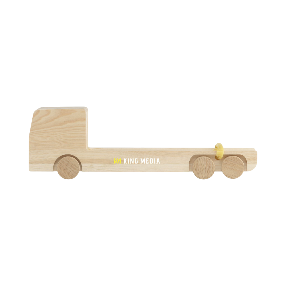 Coffret vin en carton en forme de camion