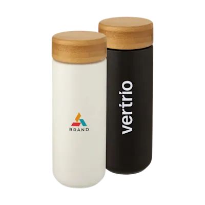 Ceramic Tumbler with Bamboo Lid