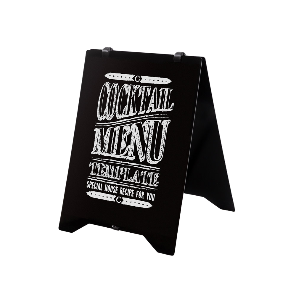 Chevalets porte-affiche craie noire