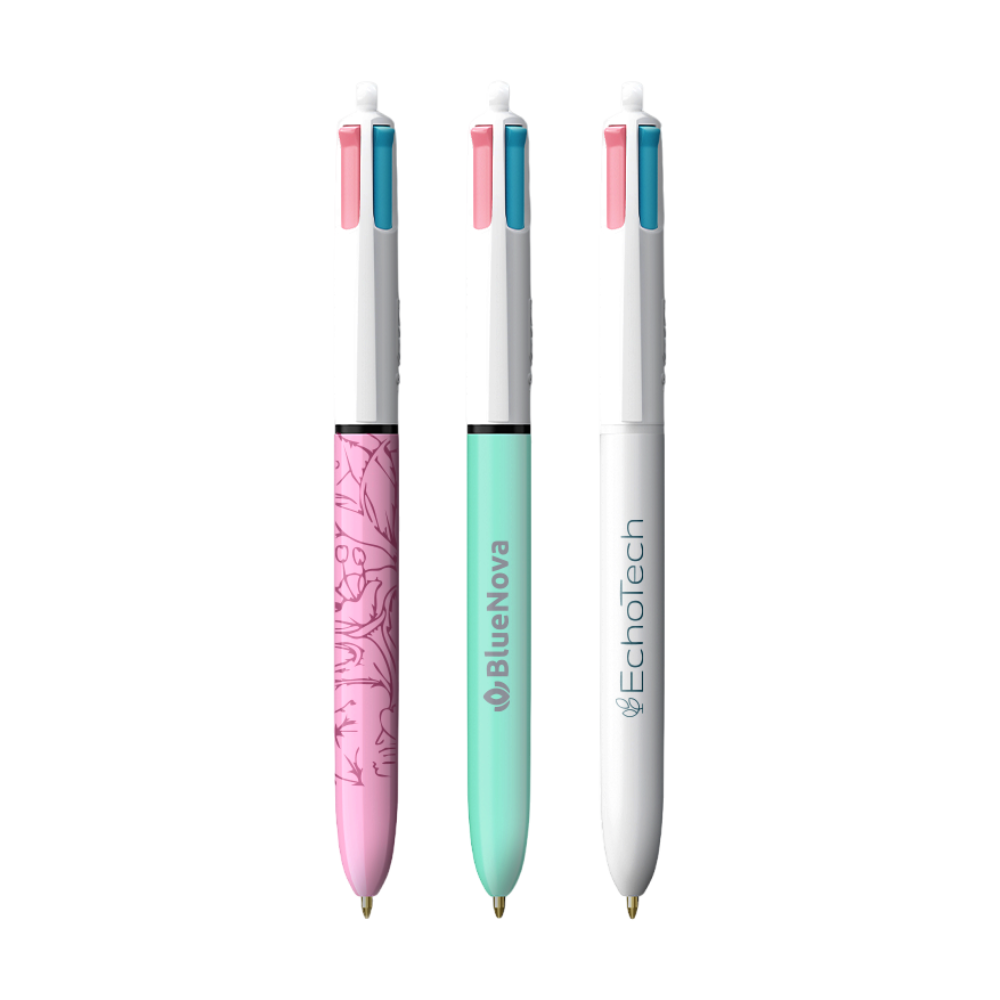 BIC® 4 kleuren fashion balpen