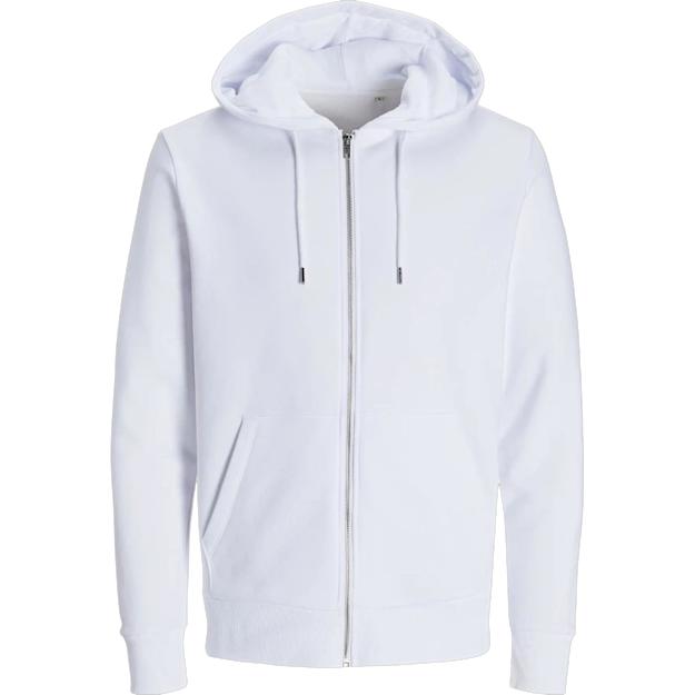 produktjackjonesbasicziphoodsweatjj3907u white