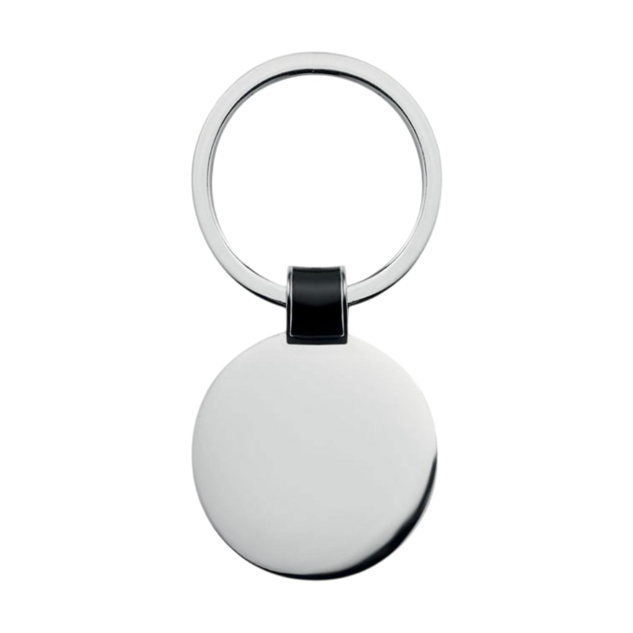 Key Round With Ridges Roundy Metal Key Ring | HelloPrint