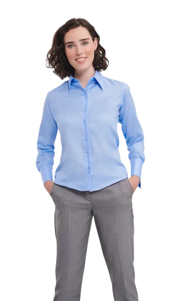 PDP - russellladieslsltailoredultimatenonironshirt square