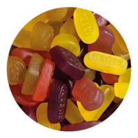 bigglassjar15literfilledwithcandy wine gums