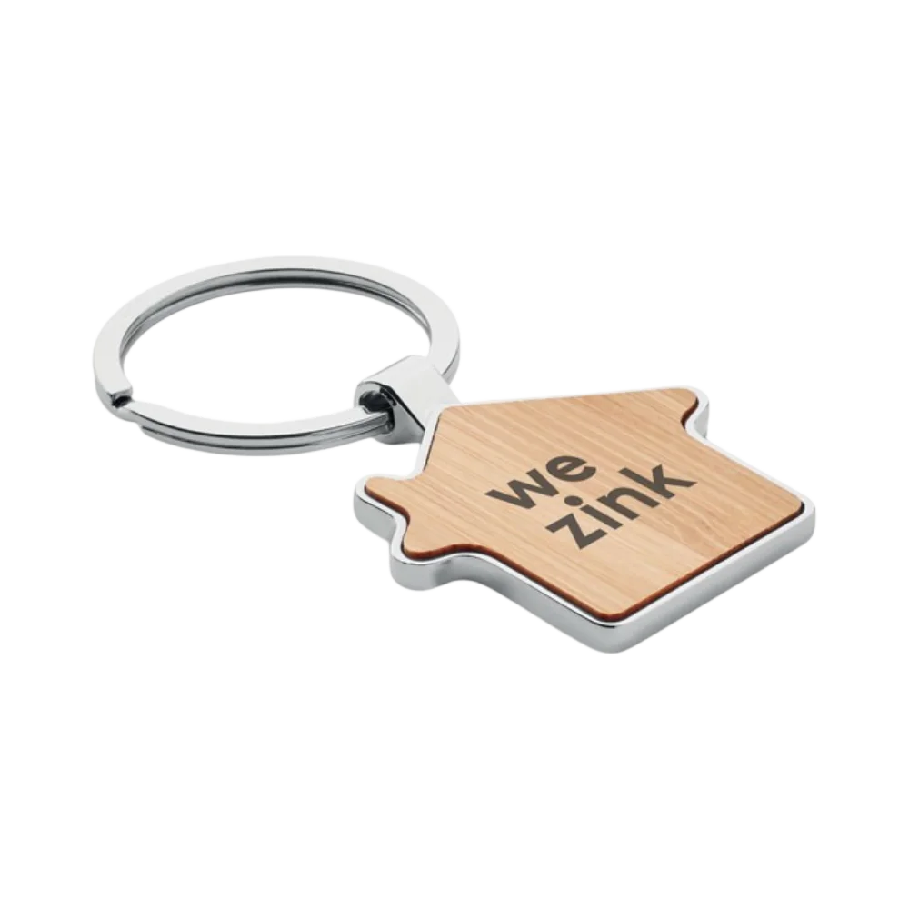 PDP - burniehousekeyringmetalbamboo square