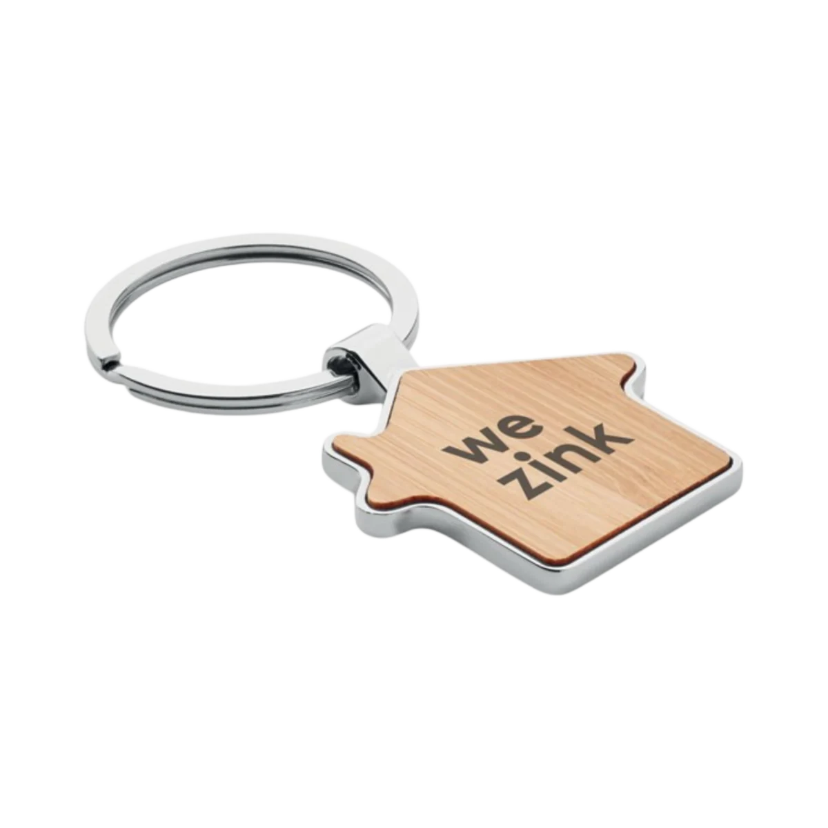 House Key Ring Bamboo main image