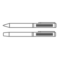 45 x 7 mm - On Cap of both Pens