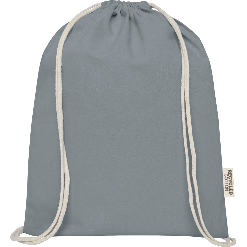 oregon140gmgrsrecycledcottondrawstring grey