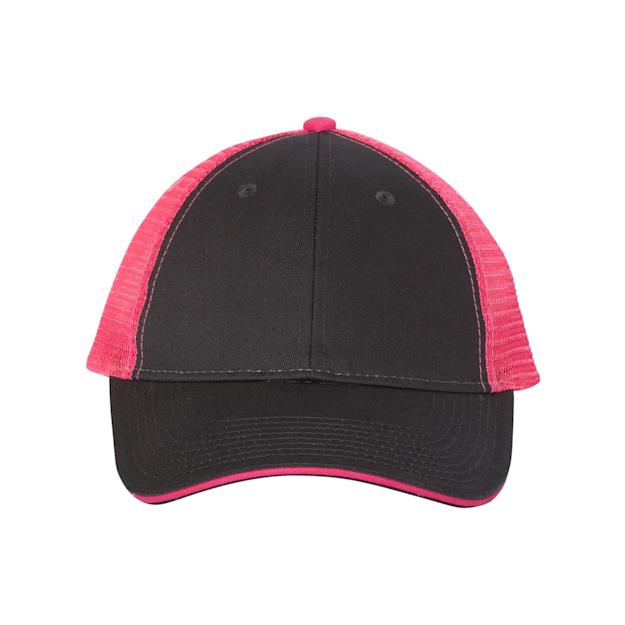 COLOR ICON - valucap6panelcap - Charcoal Neon Orange