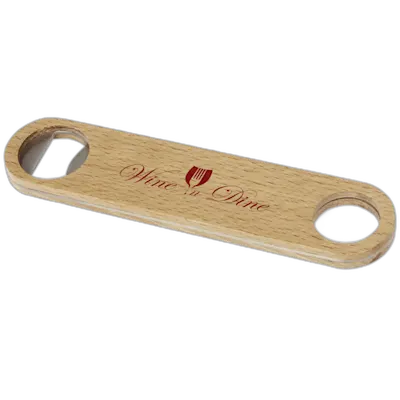 Wooden Handle Stainless Steel Bottle Opener