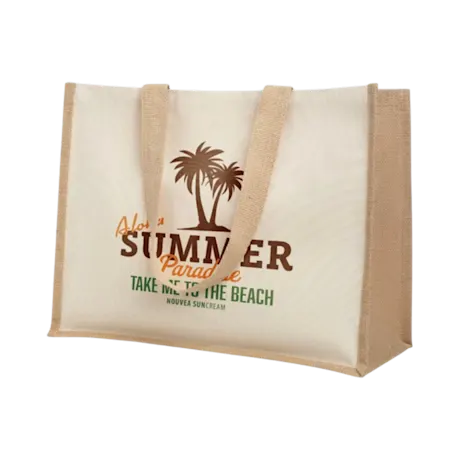 Campo de Fiori Jute and Canvas Shopping Bag