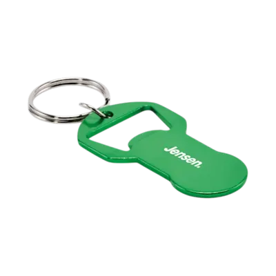 Recycled Aluminium Bottle Opener Keyring