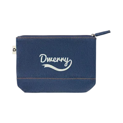 Beauty case denim riciclato