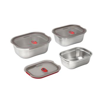 Black+Blum Edelstahl Mealprep-Dosen-Set