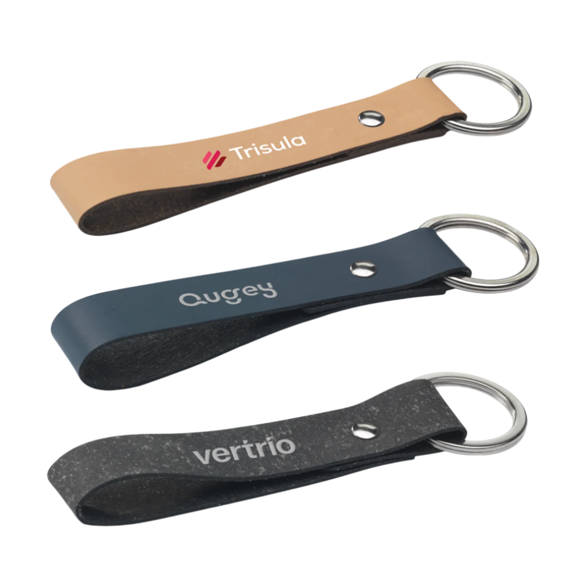 Recycled Leather Keyring main image