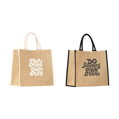 Borsa della spesa in iuta con interno laminato
