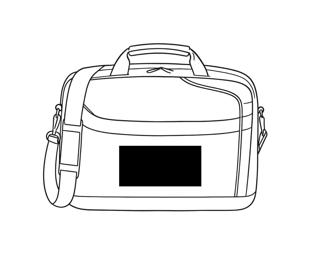 4H in x 7W in | Front Pocket