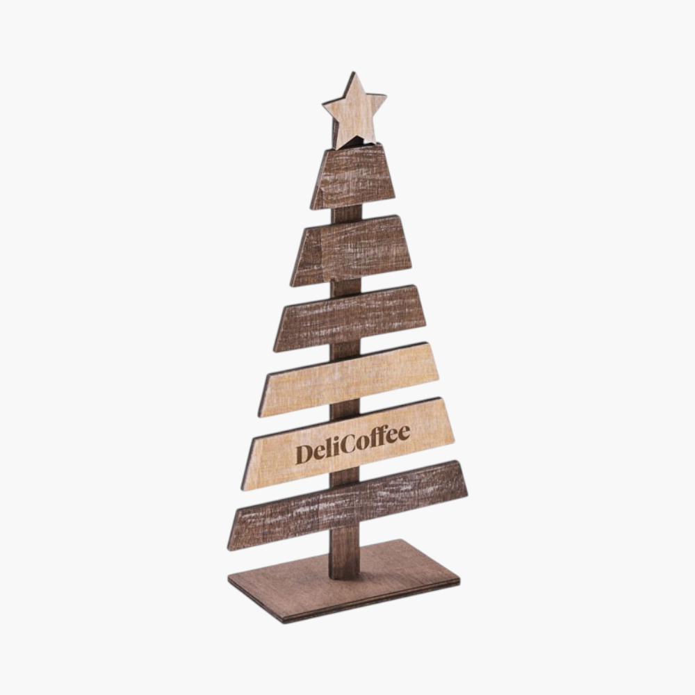 PDP - woodenchristmastreedecoration square #F8F8F8 background