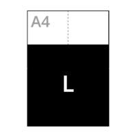 420x210mm folded to <strong>210x210mm</strong>