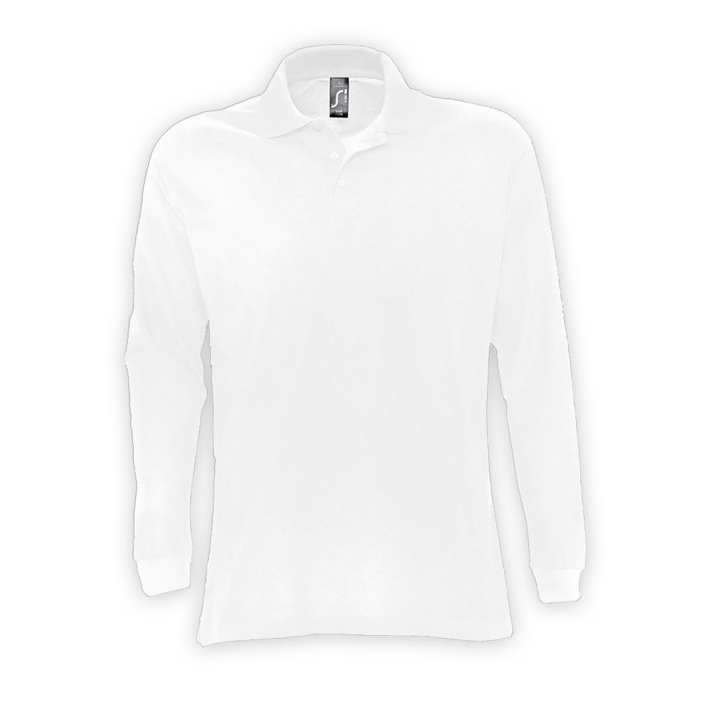 Sols Basic Long Sleeve Polo ICON white