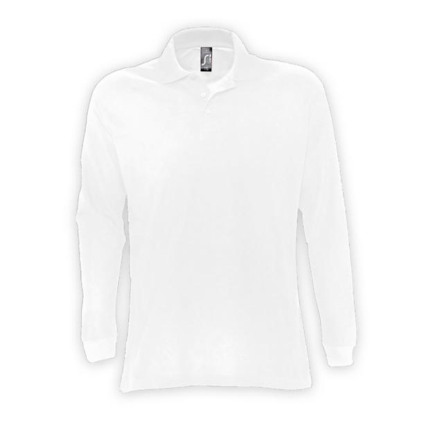 Sols Basic Long Sleeve Polo ICON white